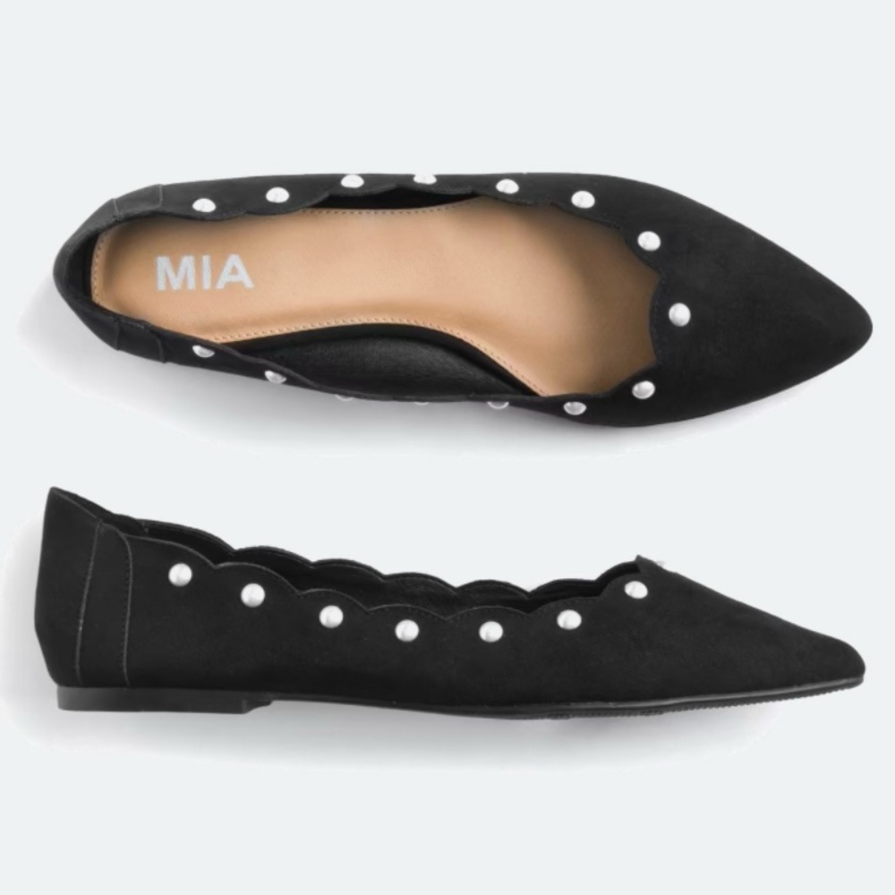 MIA Black and Pearl Flats